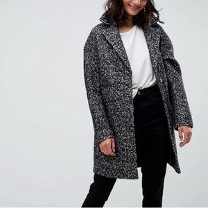 ASOS Cocoon Marled Gray Trench Coat 6